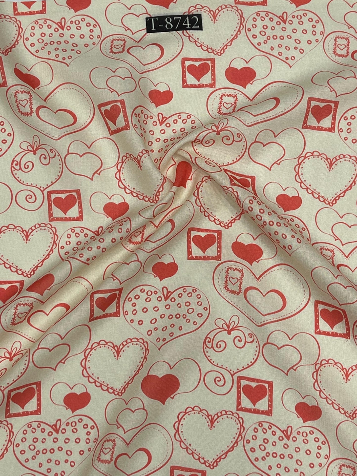 Special Heart Print Catalog on Swiss Cotton