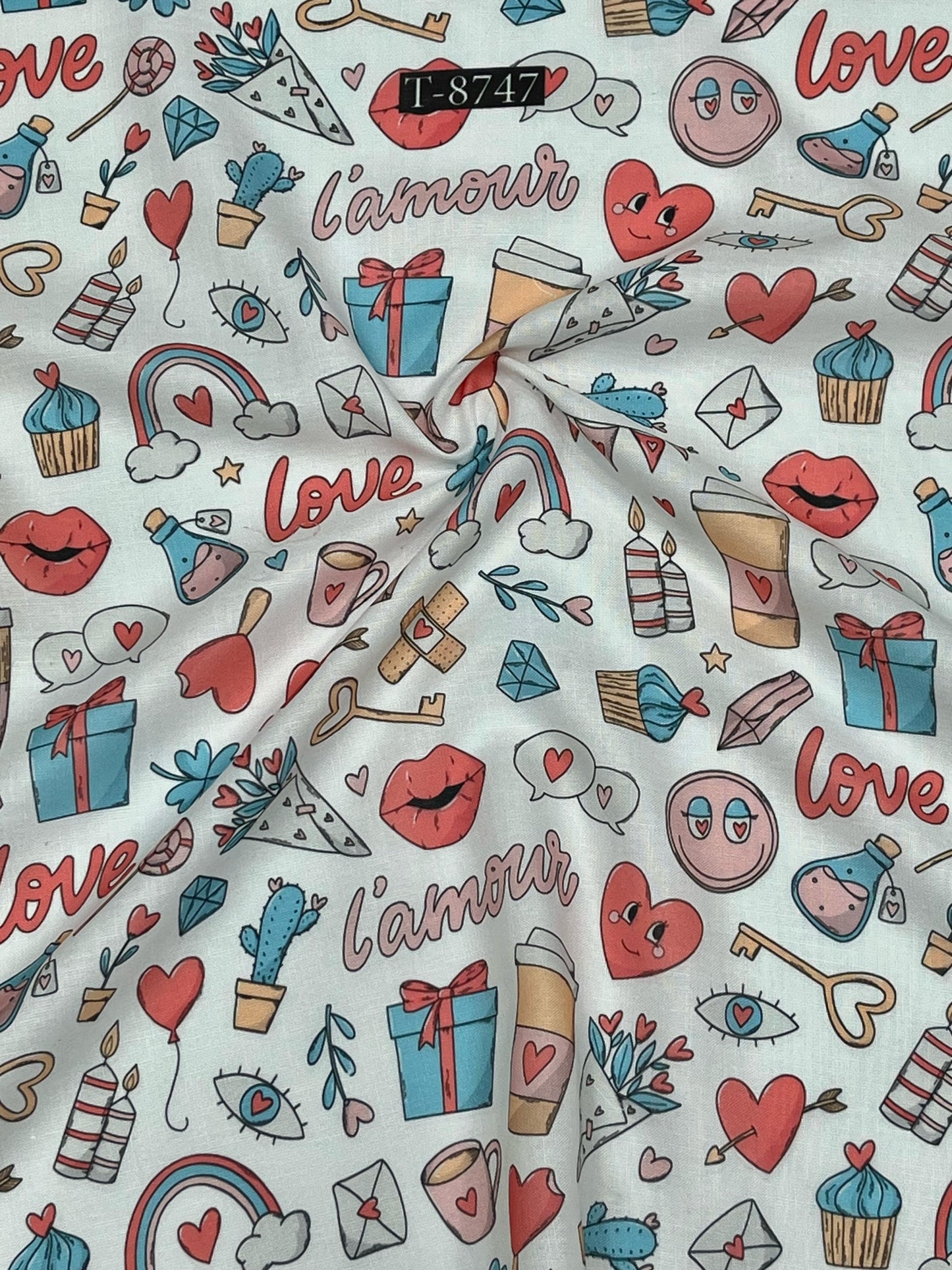 Special Heart Print Catalog on Swiss Cotton
