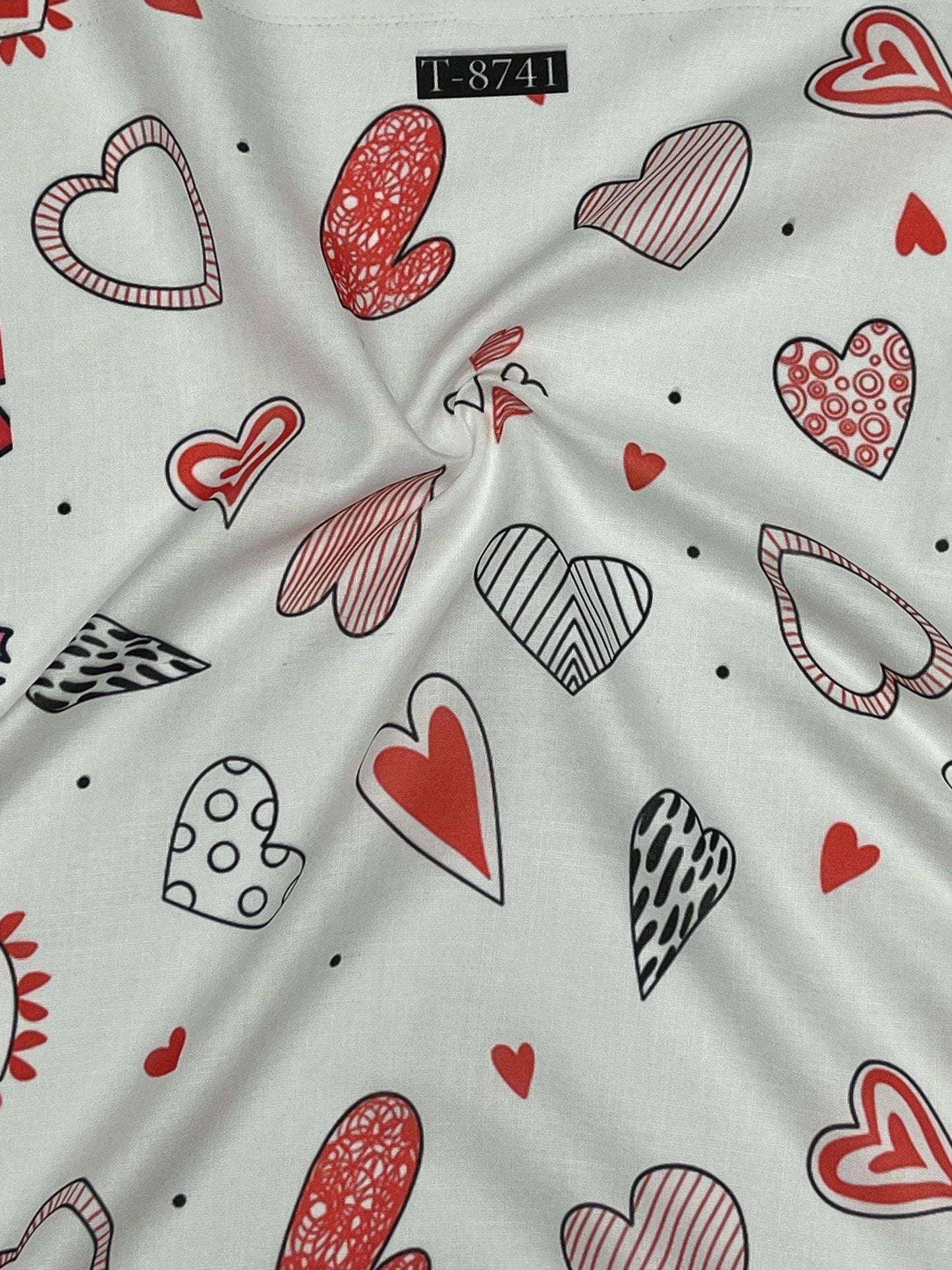 Special Heart Print Catalog on Swiss Cotton