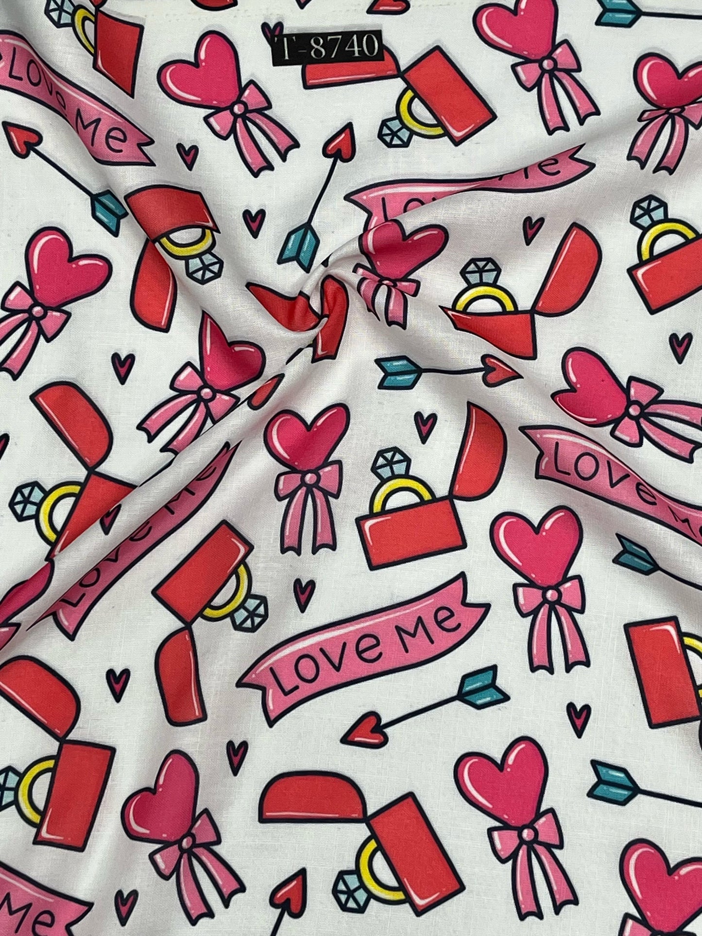 Special Heart Print Catalog on Swiss Cotton