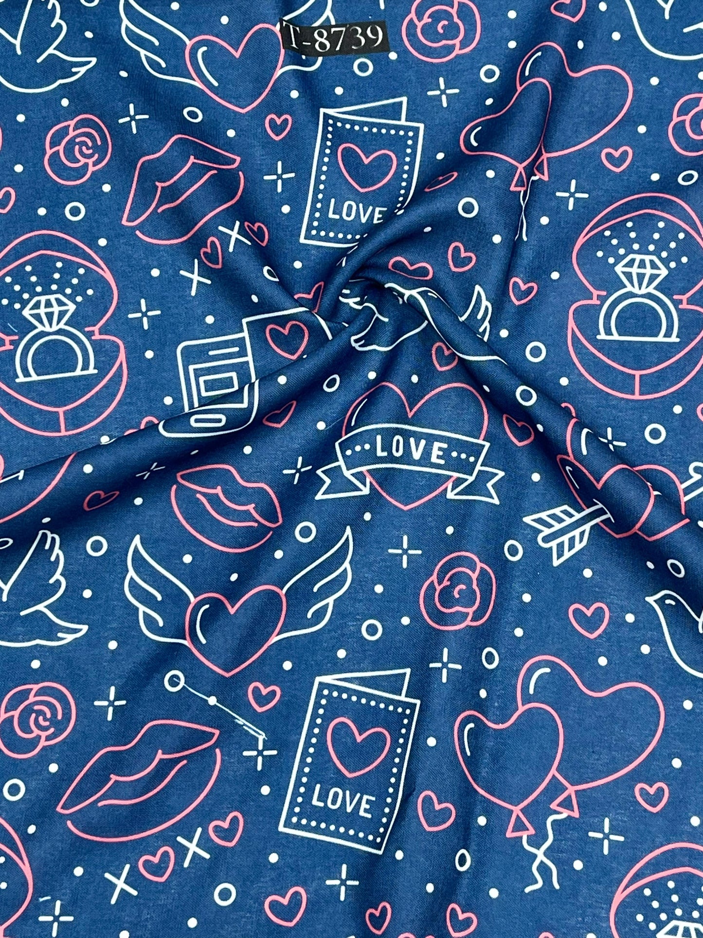 Special Heart Print Catalog on Swiss Cotton