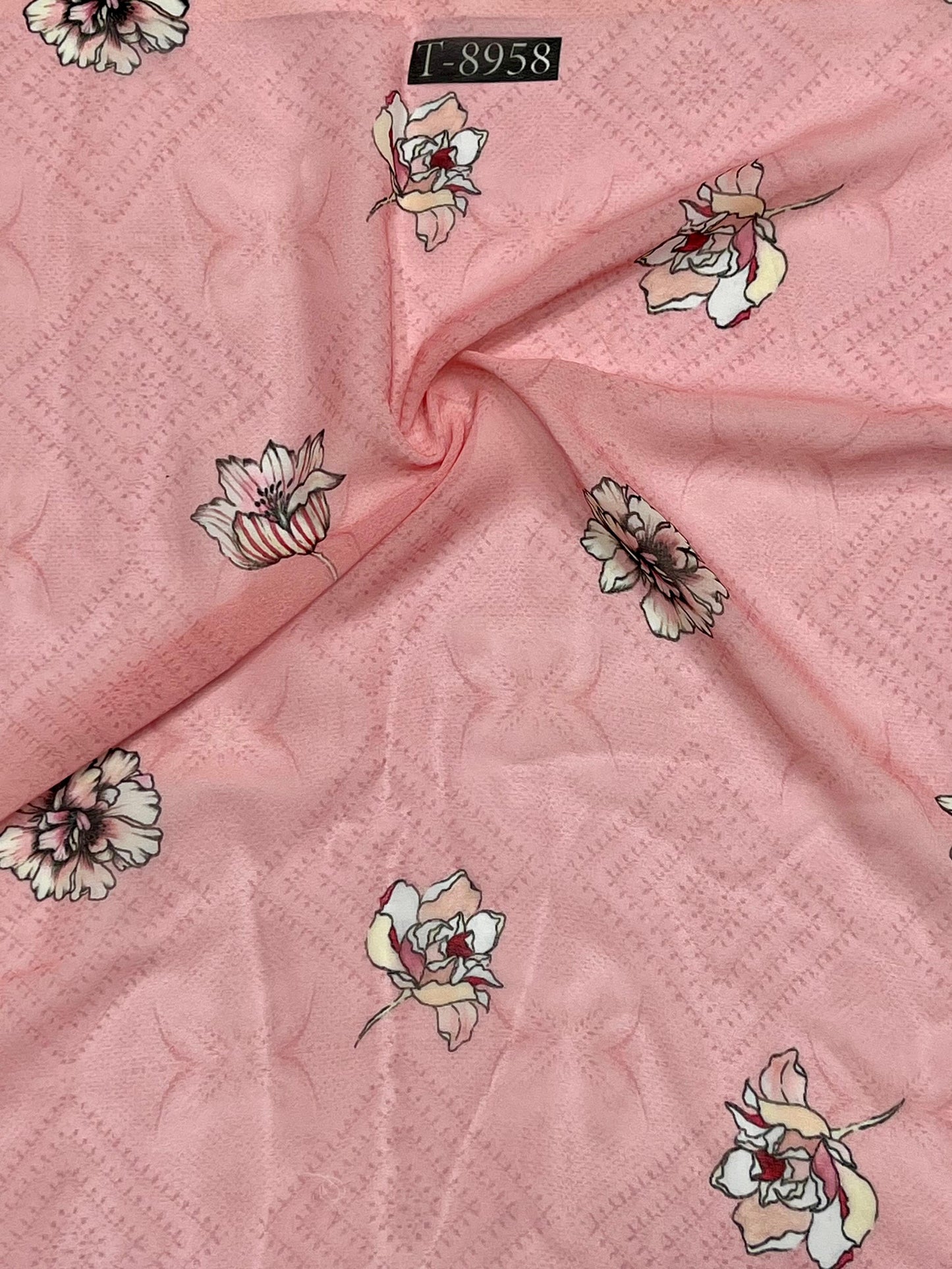 Beautiful Floral Print On Georgette