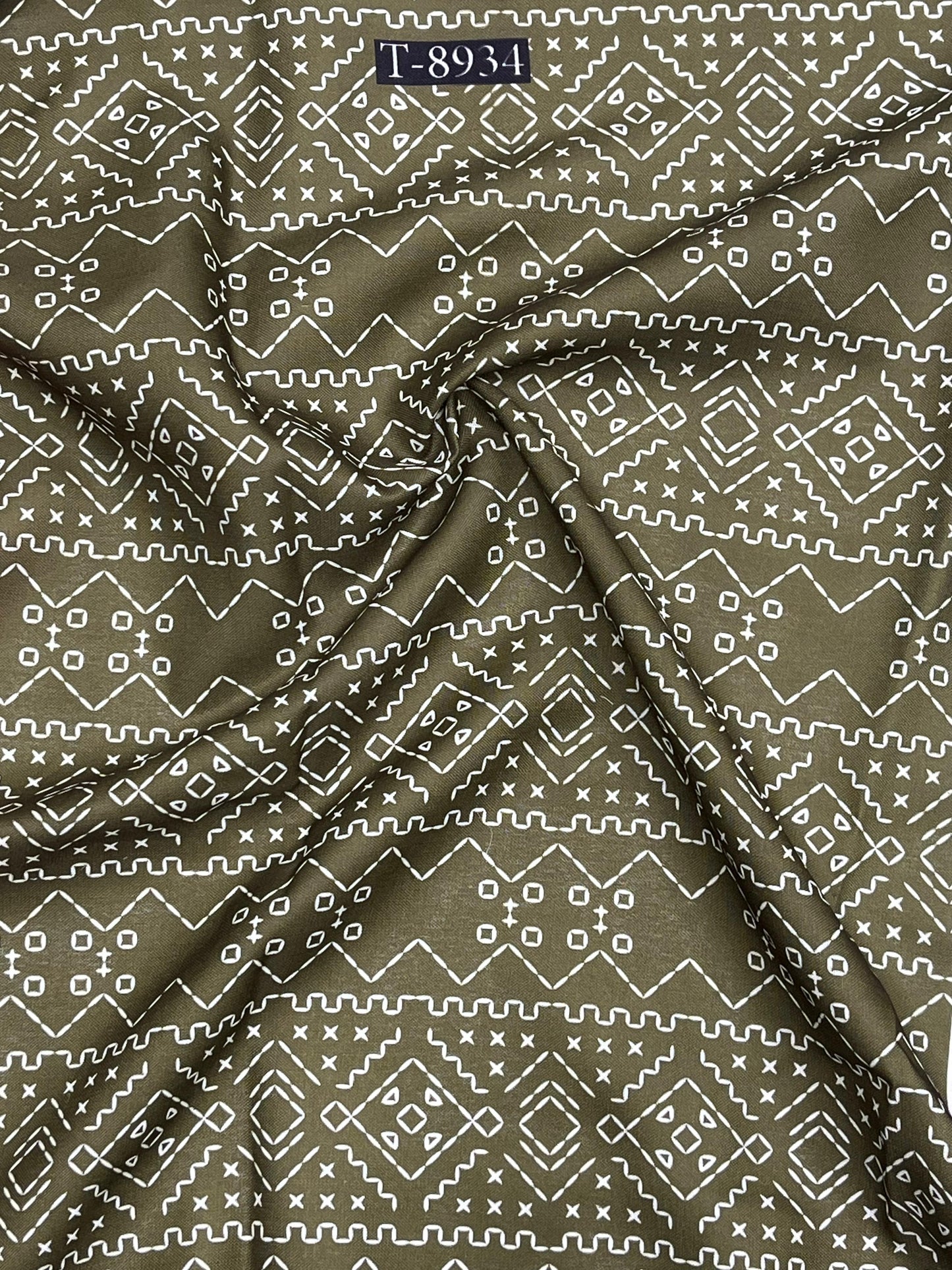 ABSTRACT PRINT ON SWISS COTTON