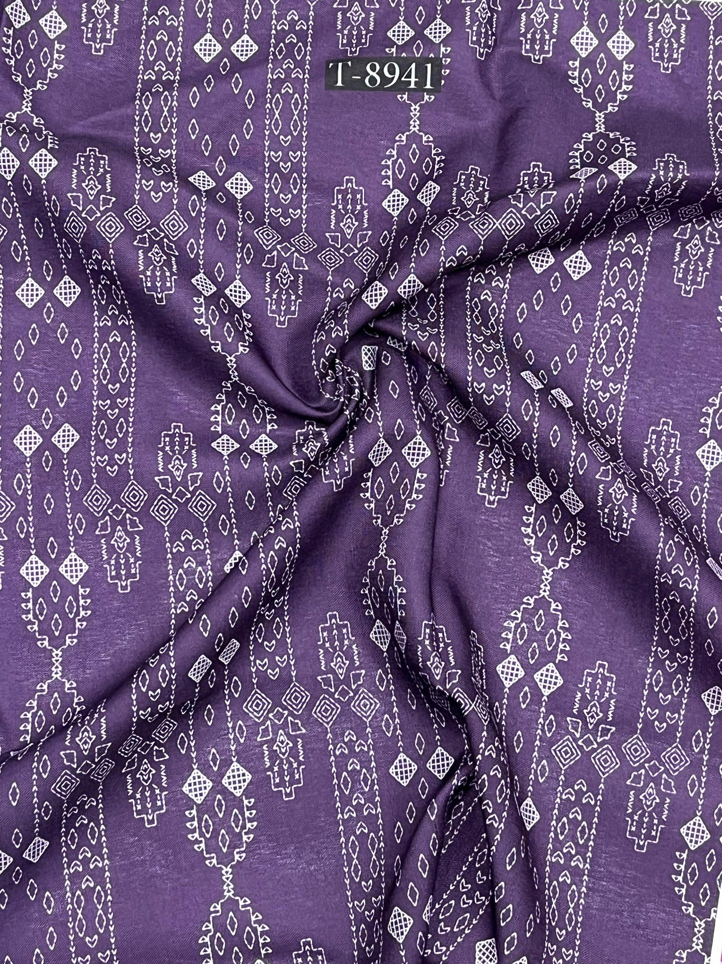 ABSTRACT PRINT ON SWISS COTTON