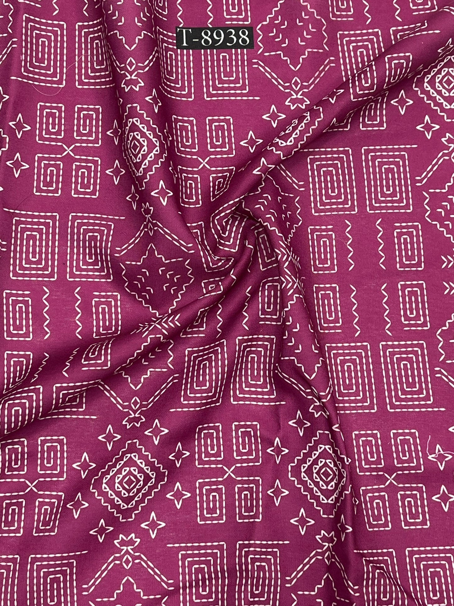 ABSTRACT PRINT ON SWISS COTTON