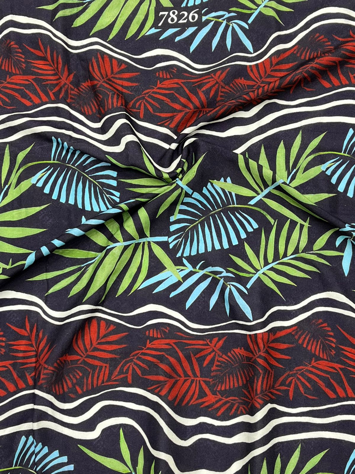 Abstract Prints On Pure Viscose Muslin