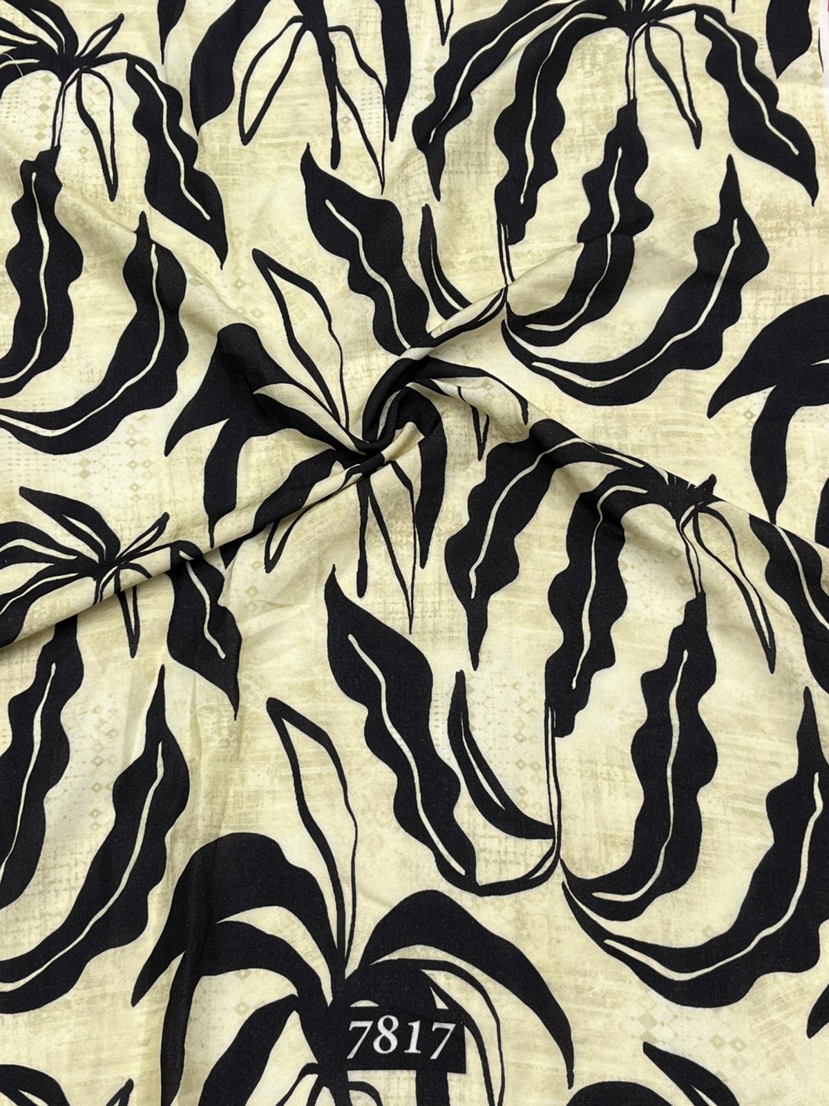 Abstract Prints On Pure Viscose Muslin