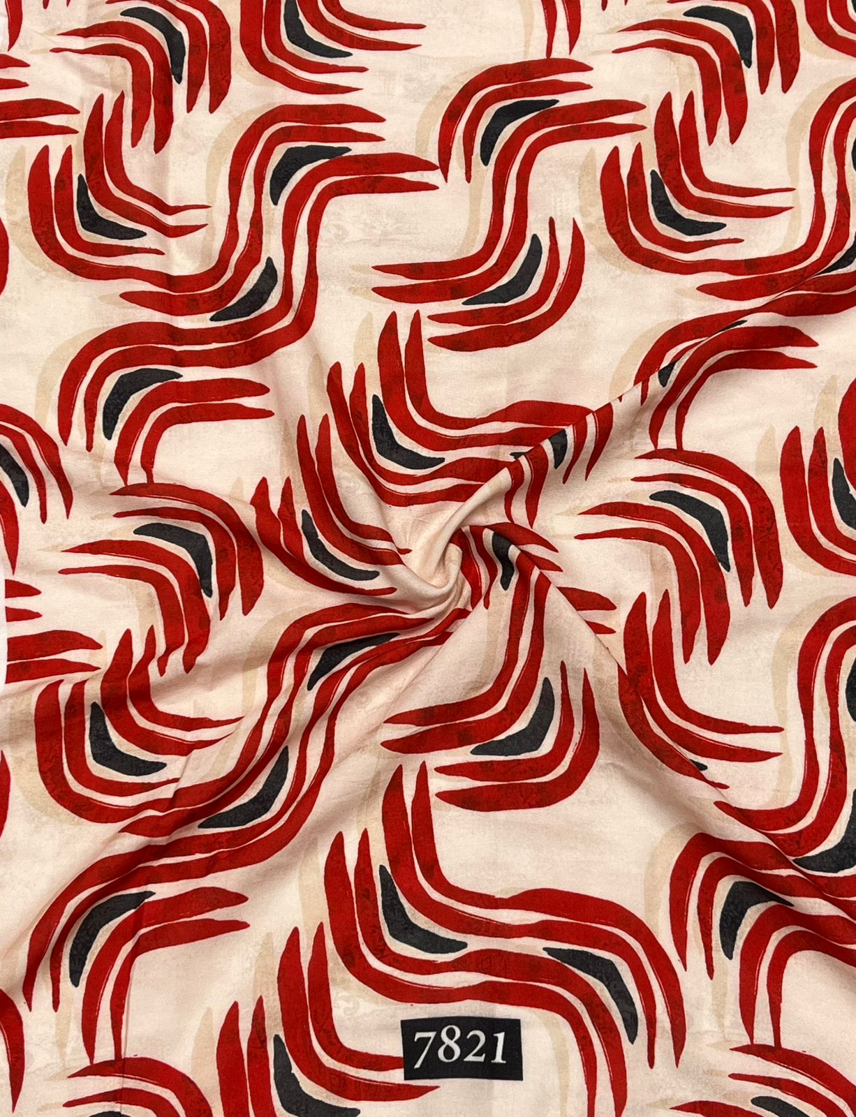 Abstract Prints On Pure Viscose Muslin