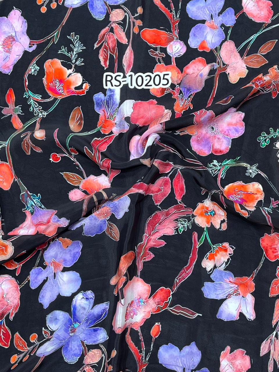 Abstract Prints On Pure Viscose Muslin