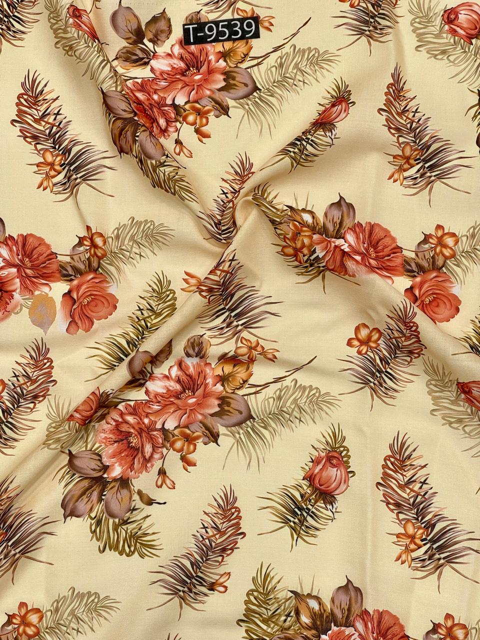 summer floral print on cotton