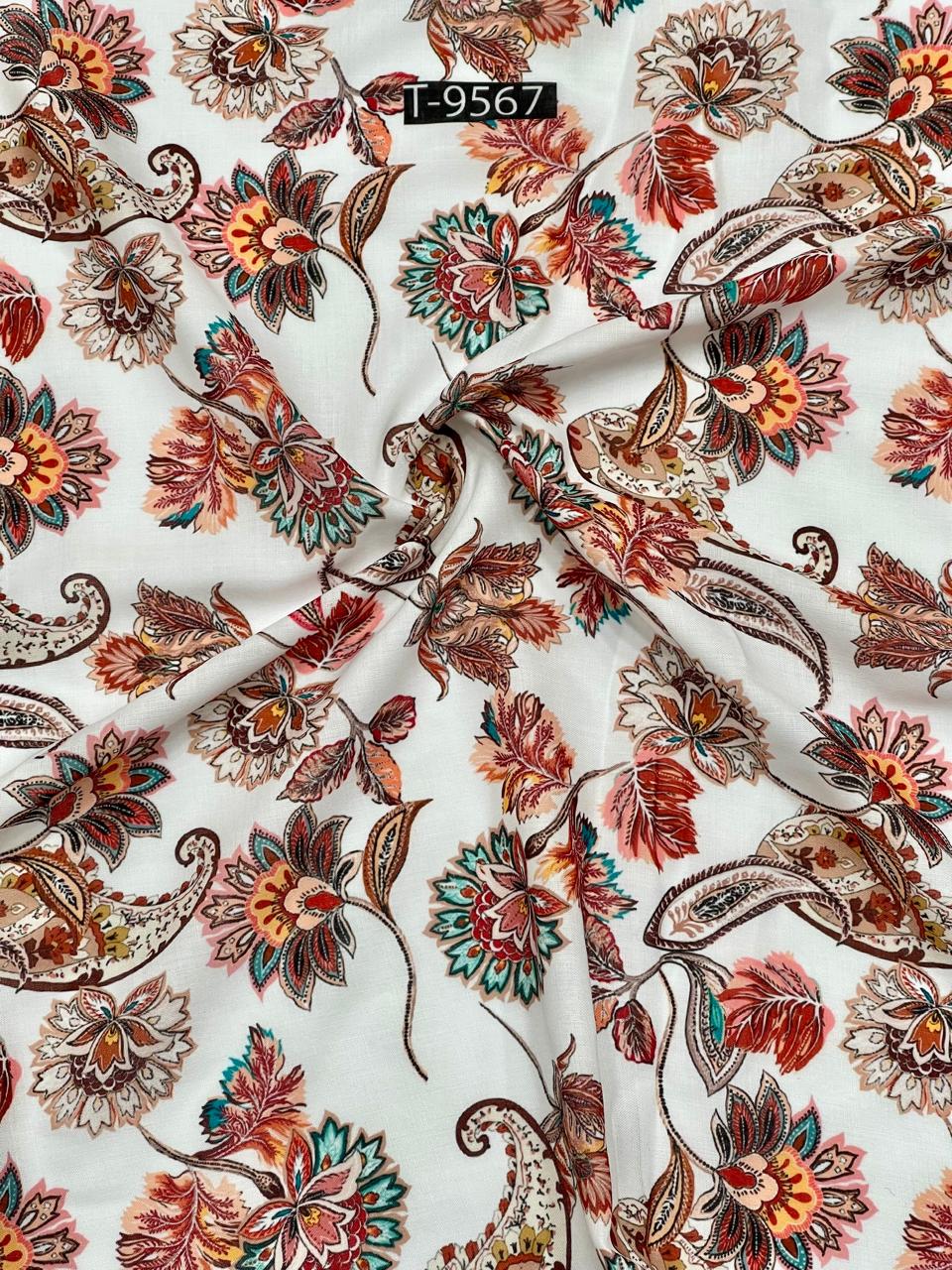 summer floral print on cotton