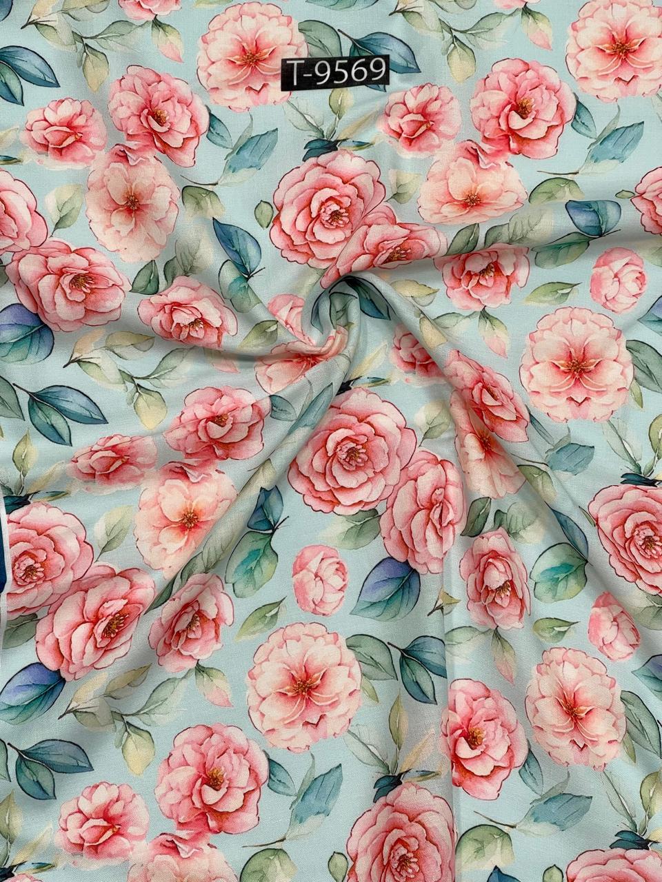 summer floral print on cotton