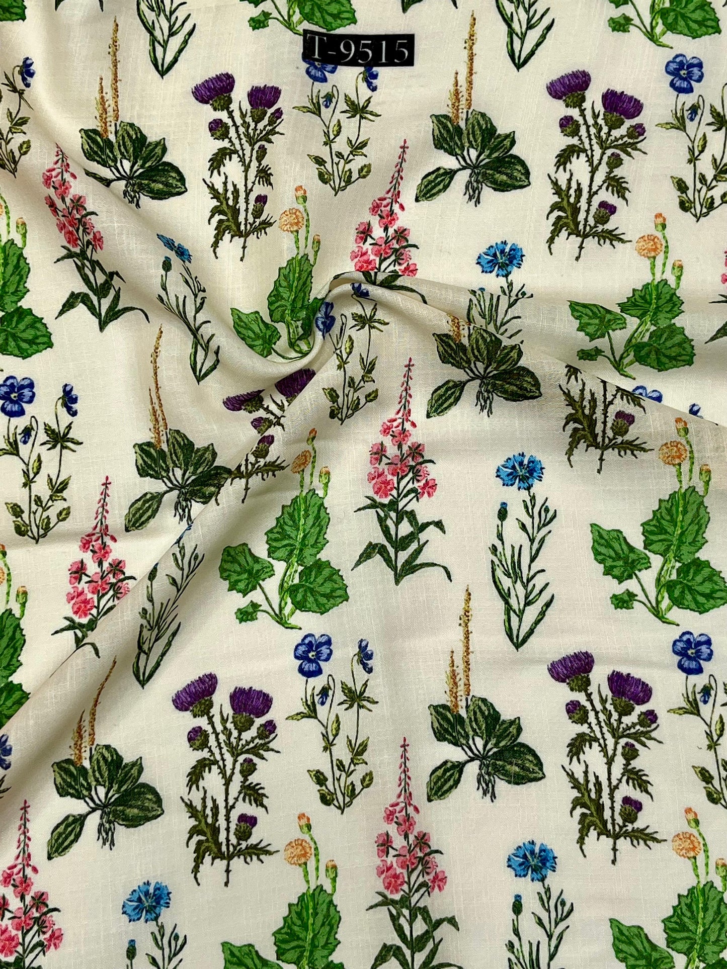 SUMMER COOL FLORAL LINEN FABRICS