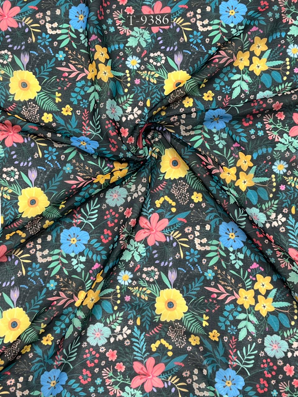 NEW GEORGETTE FLORALS SUMMER COOL PRINTS