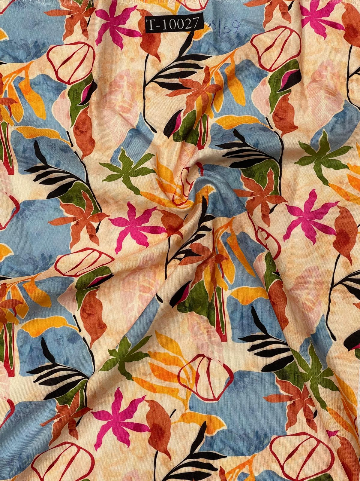 Poly Rayon Designer Floral Collection