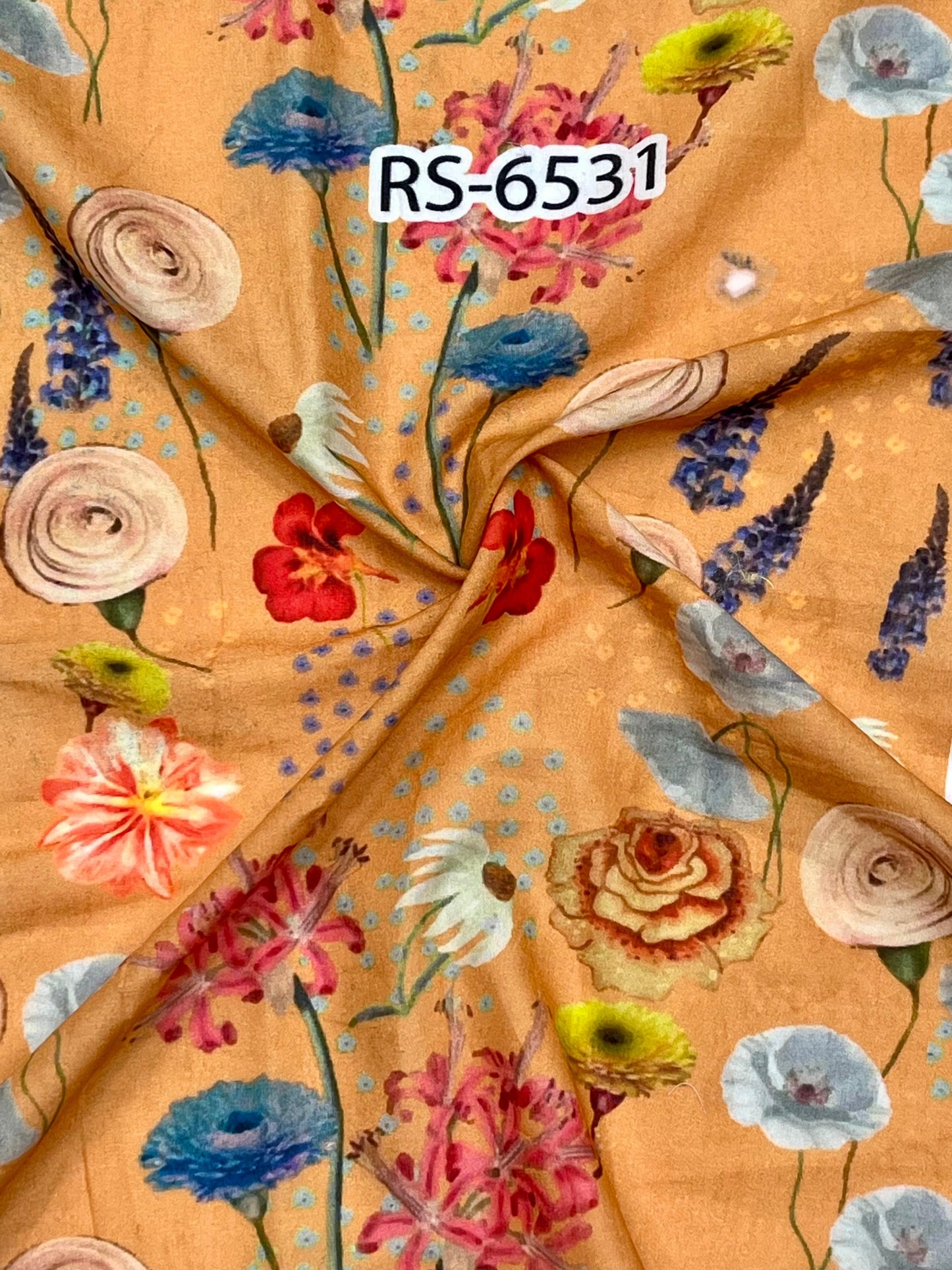 Pure Cotton Cambric Floral Abstract Digital Prints