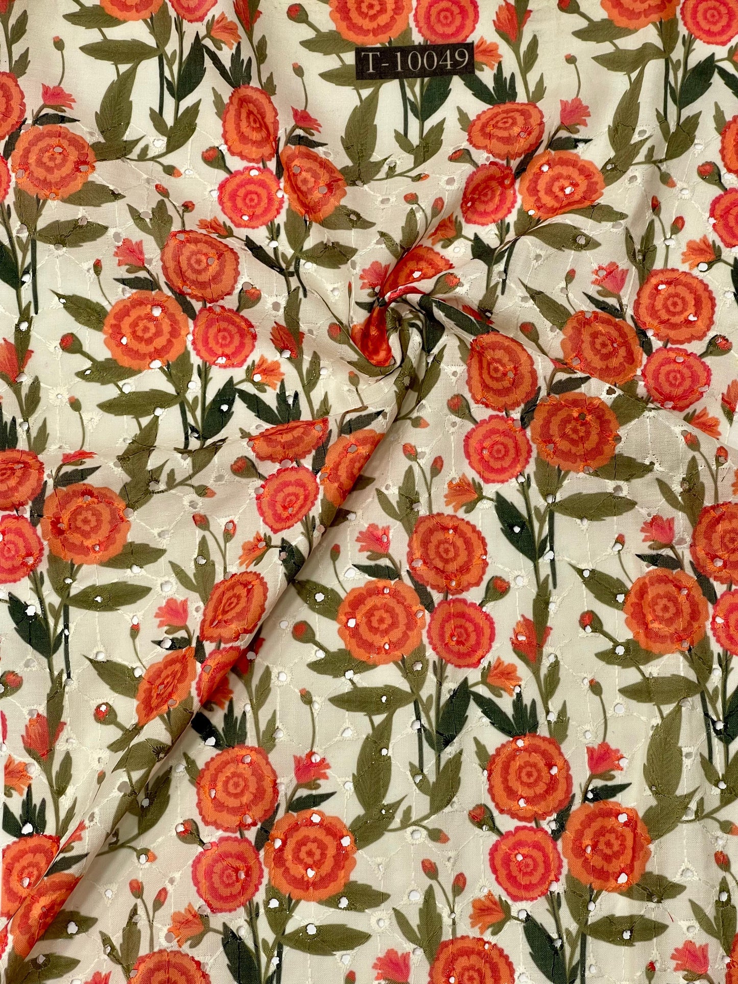 Summer Floral Print On Cotton Hakoba