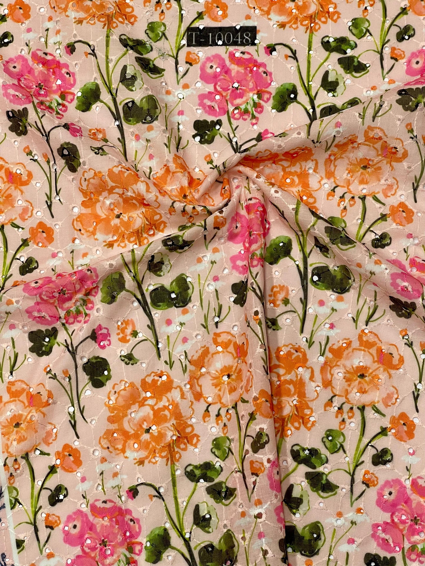 Summer Floral Print On Cotton Hakoba