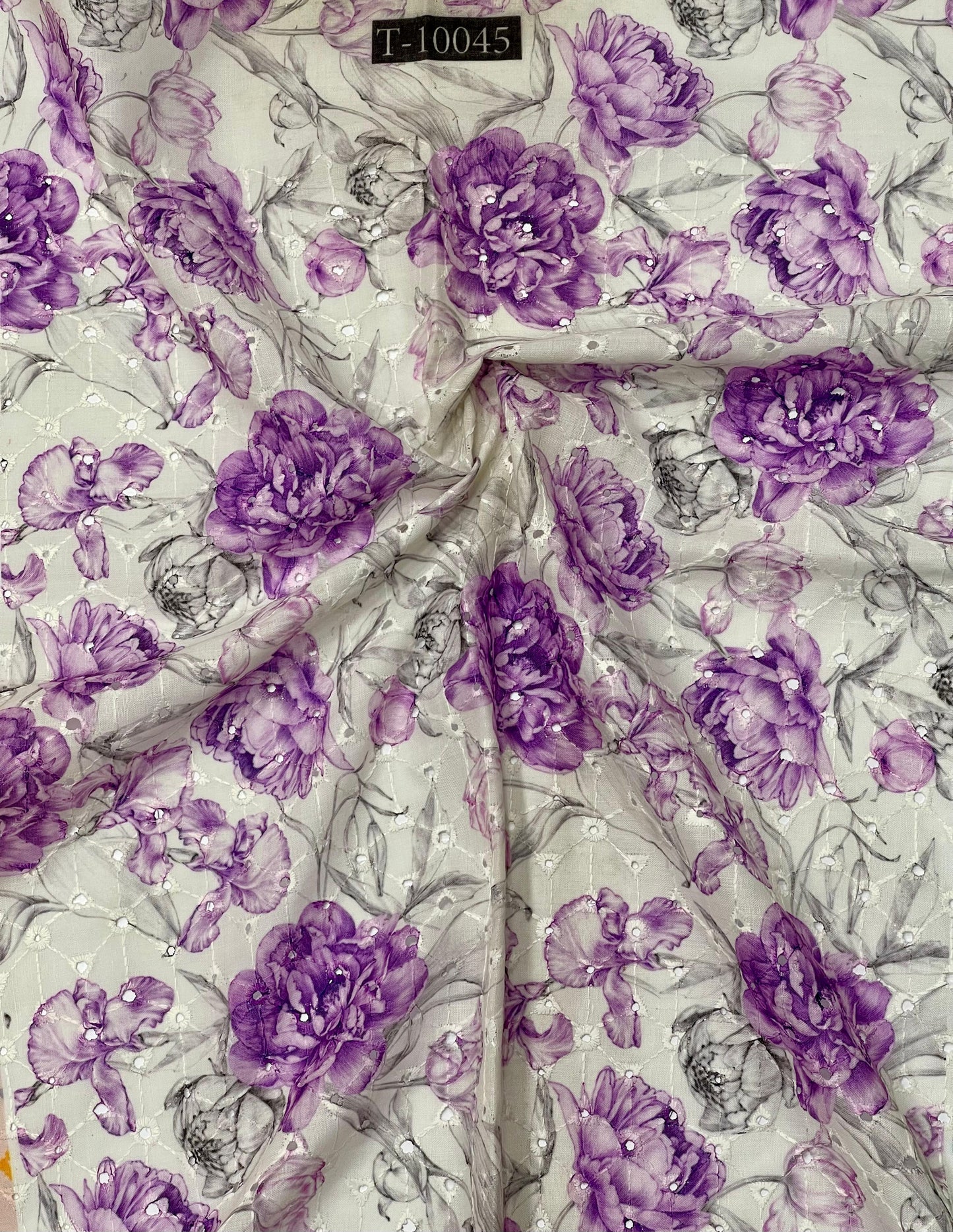 Summer Floral Print On Cotton Hakoba