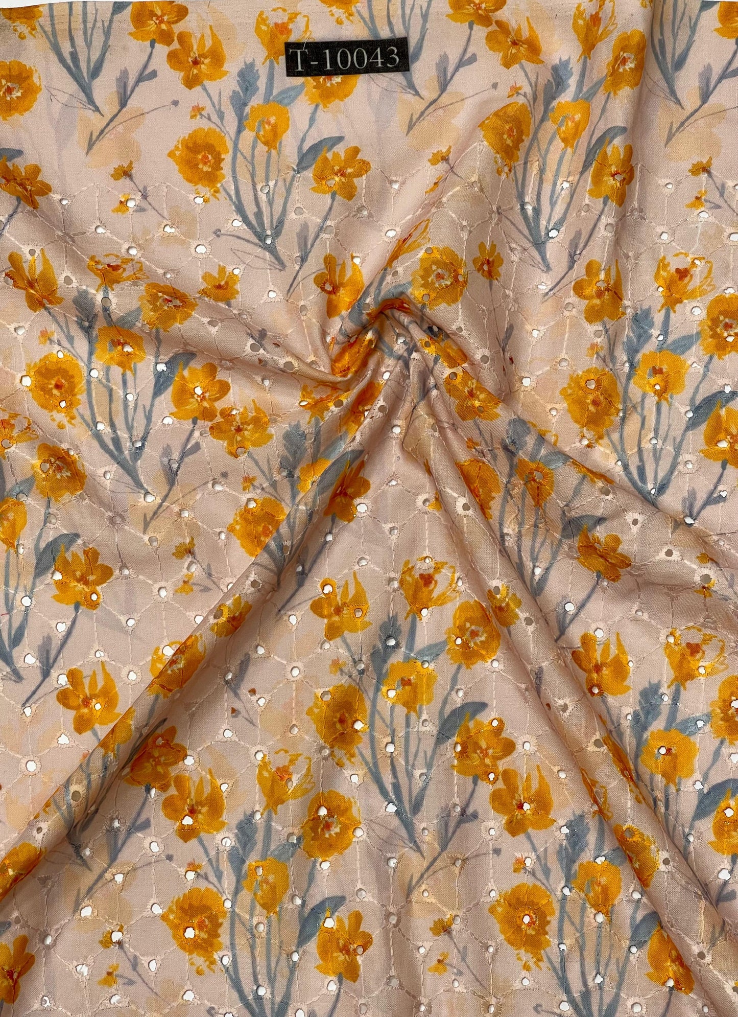 Summer Floral Print On Cotton Hakoba