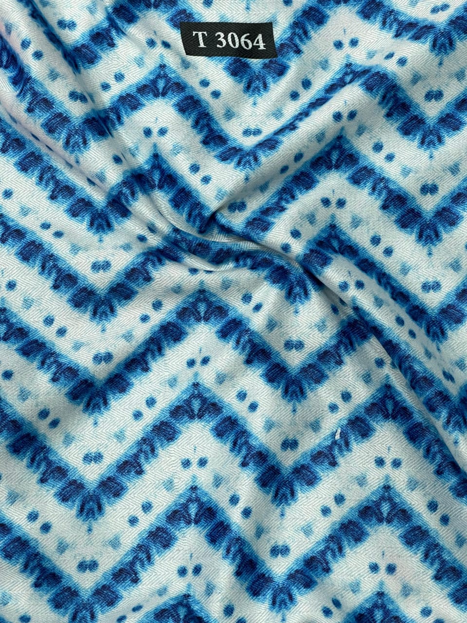 SHIBORI PRINT ON PASHMINA
