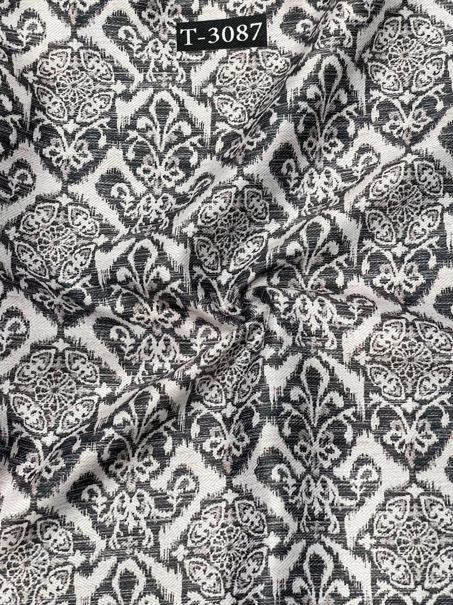 IKKAT PRINT ON PASHMINA