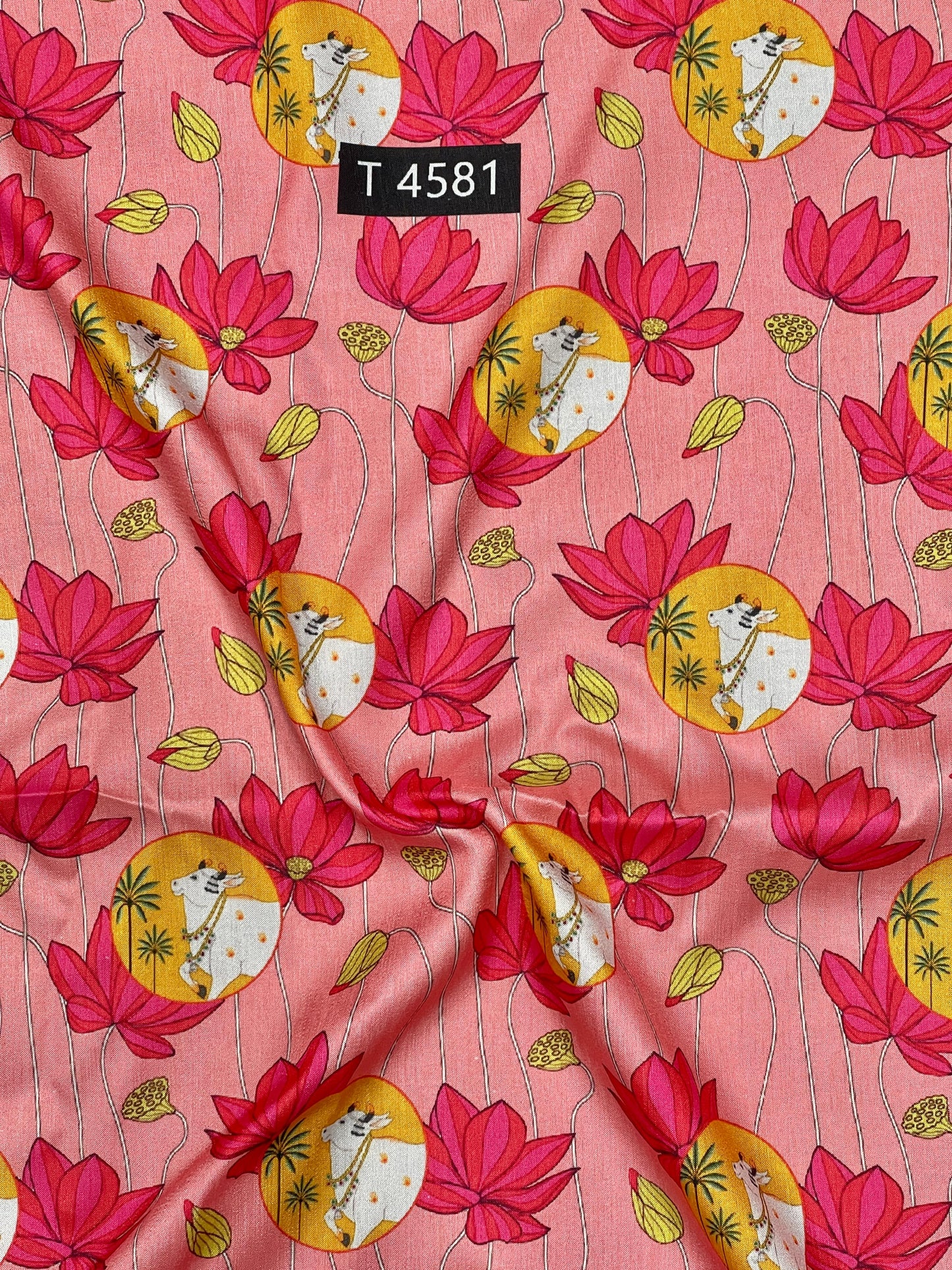 KALAMKARI PRINTS ON TUSSAR SILK