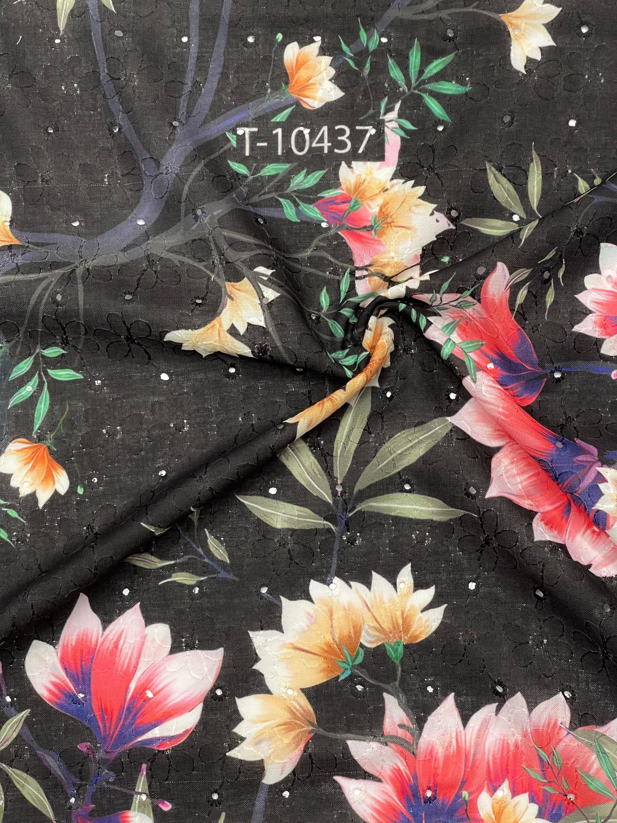 FLORAL HAKOBA WITH EMBROIDERY