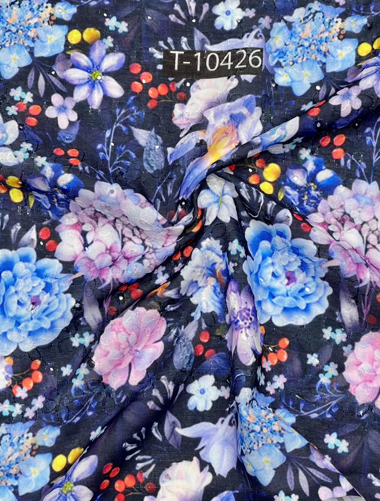 FLORAL HAKOBA WITH EMBROIDERY