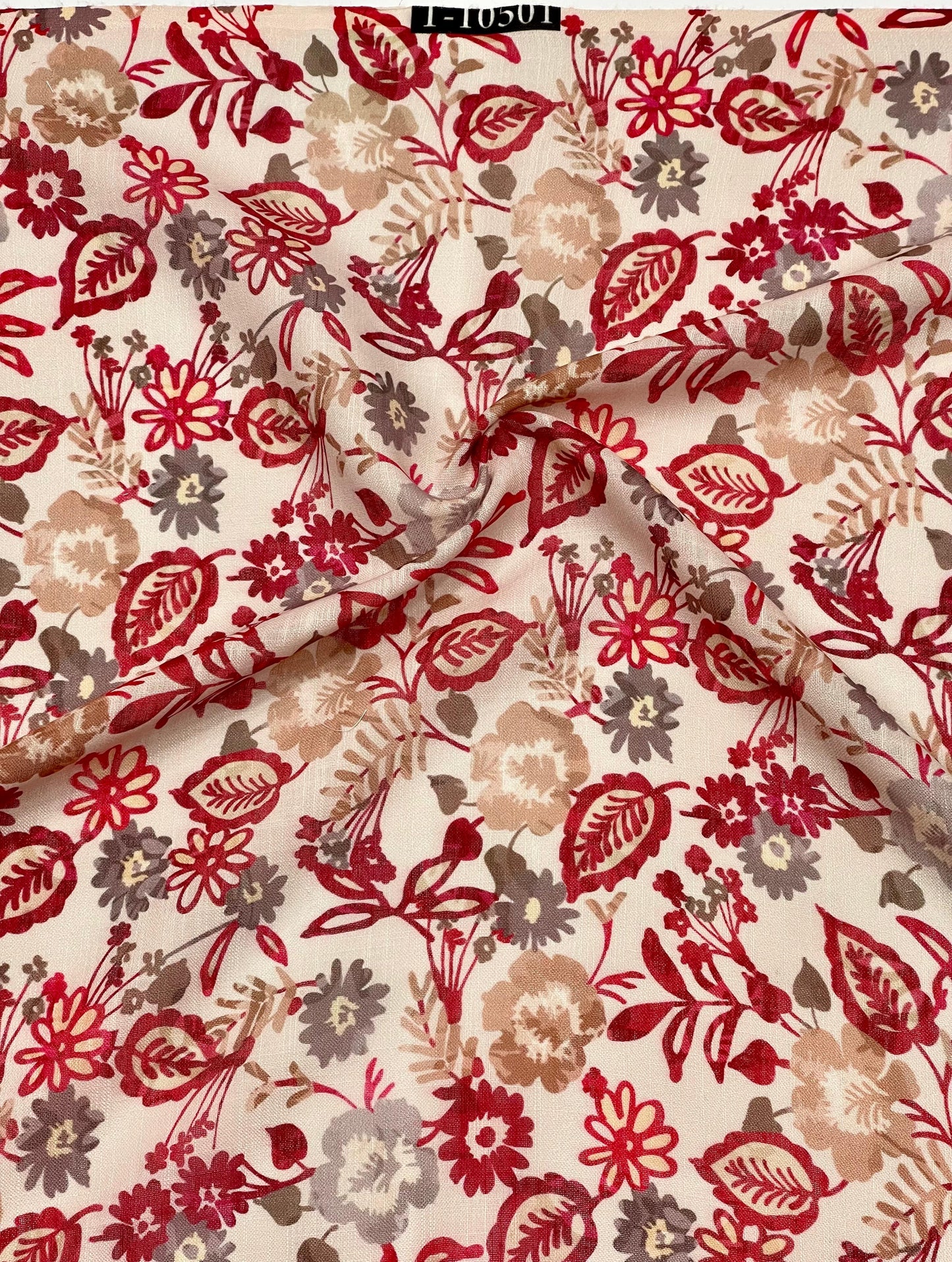 SWISS COTTON LINEN FLORAL DIGITAL PRINTS