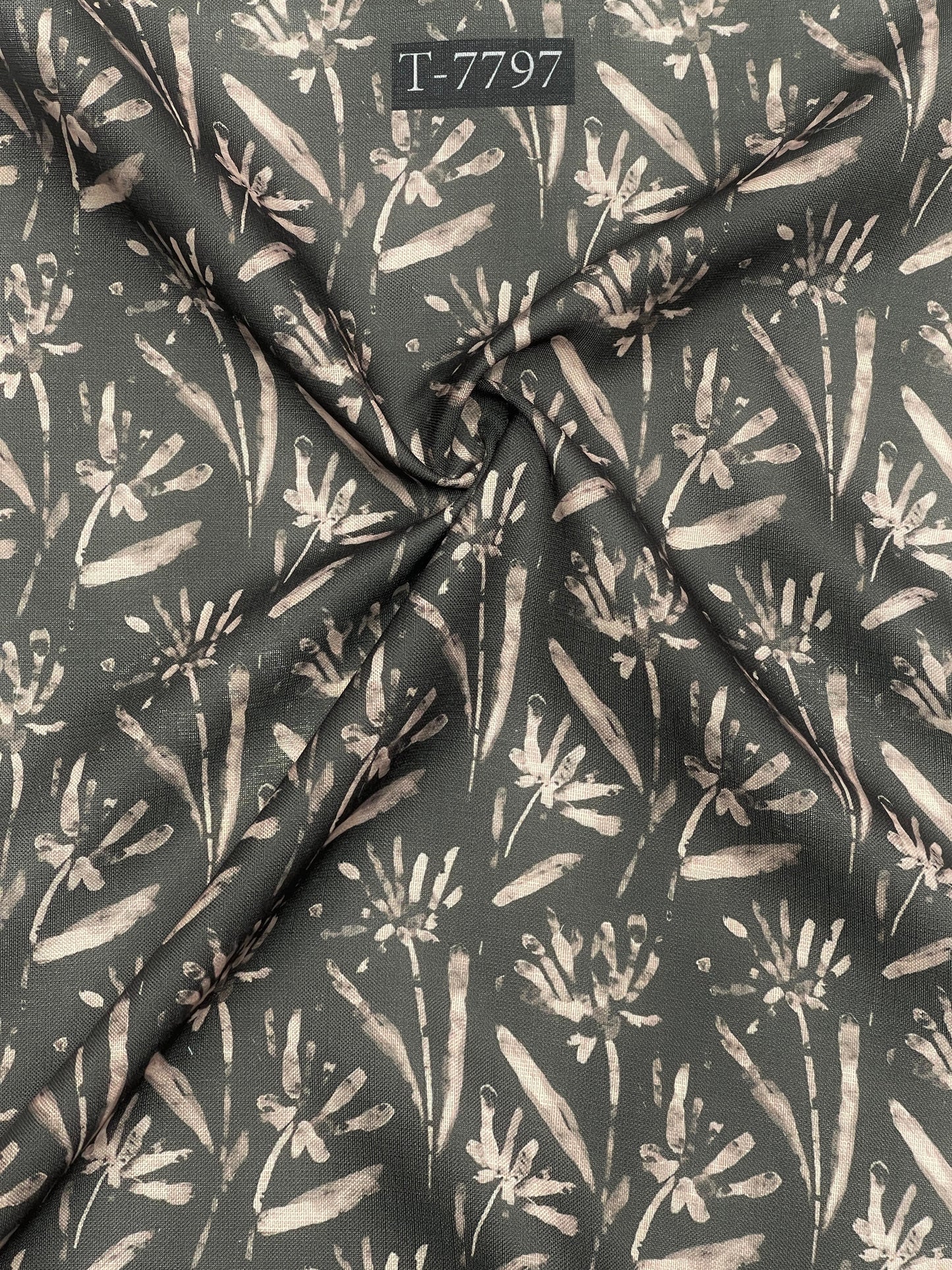 Swiss Cotton Linen Abstract Prints