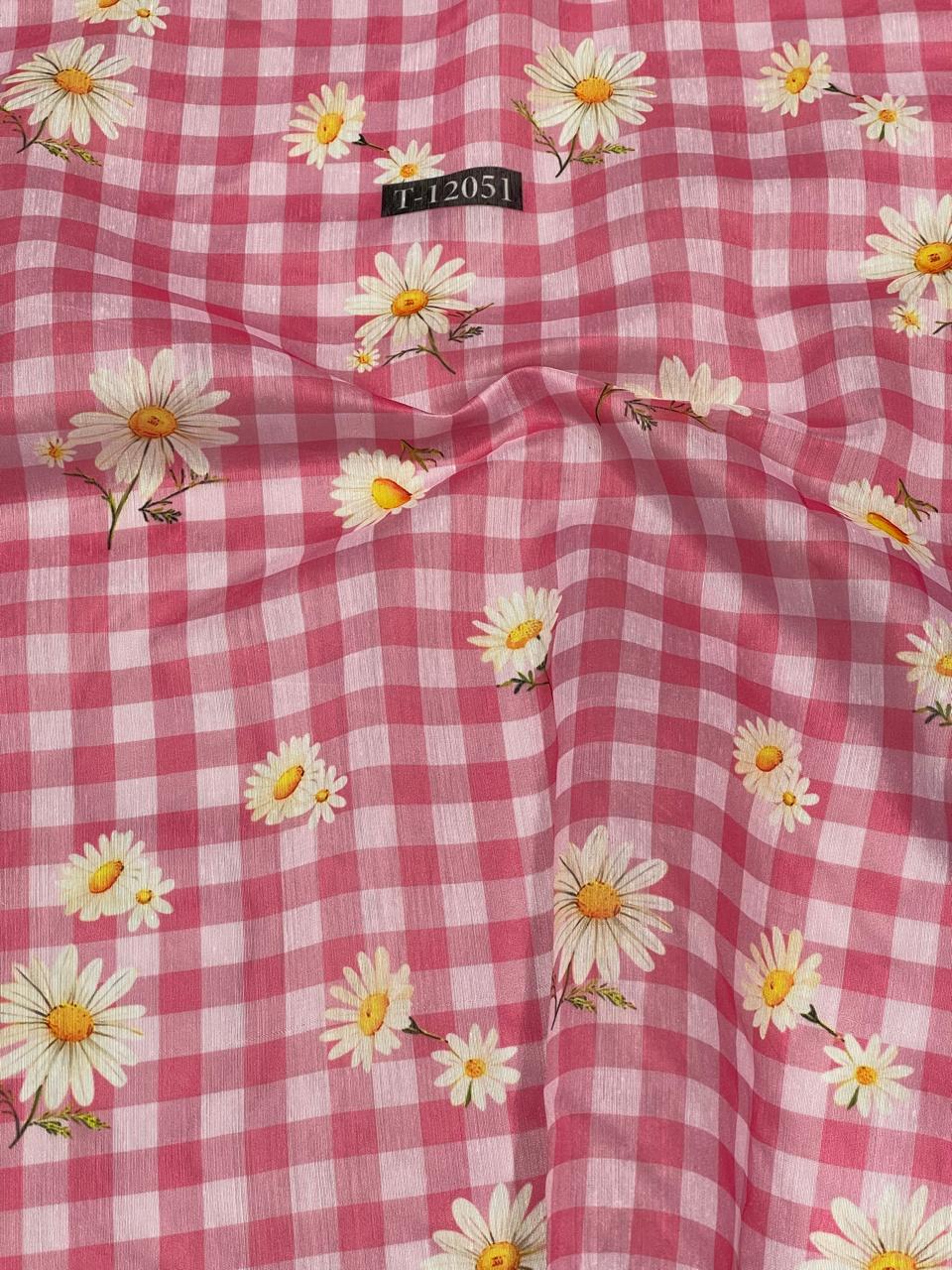 Daisy Gingham Print
