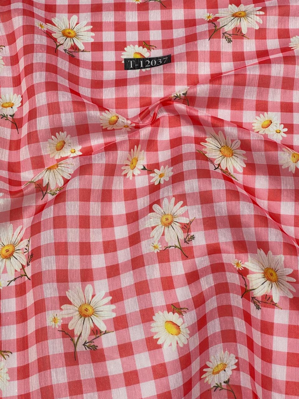 Daisy Gingham Print