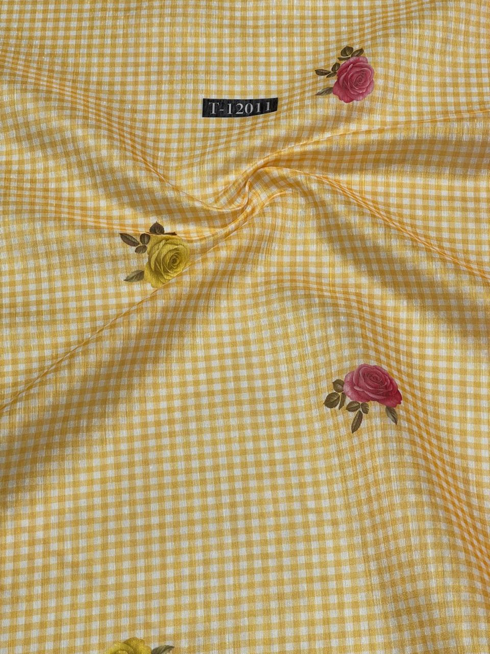 Rose Gingham Print
