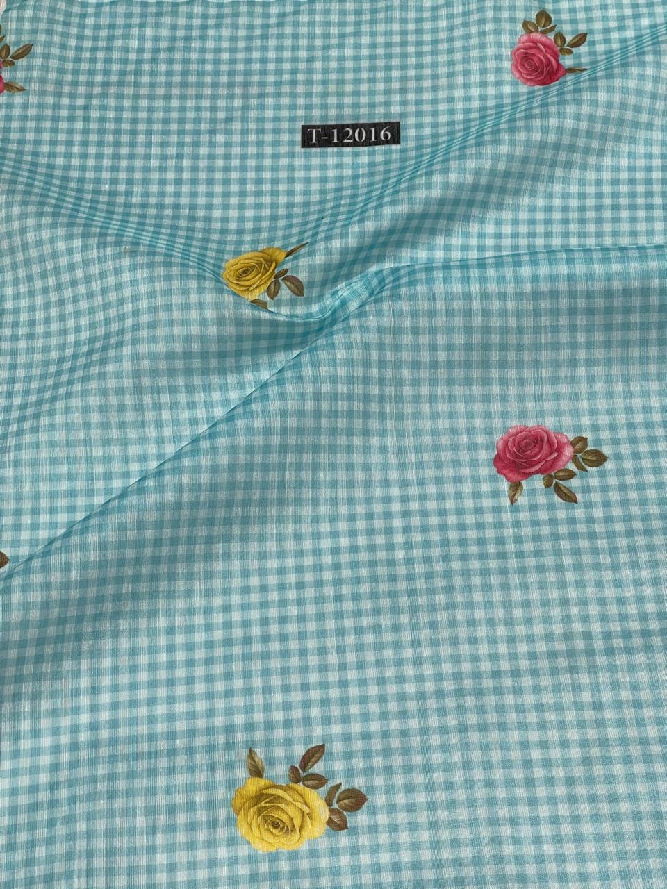 Rose Gingham Print