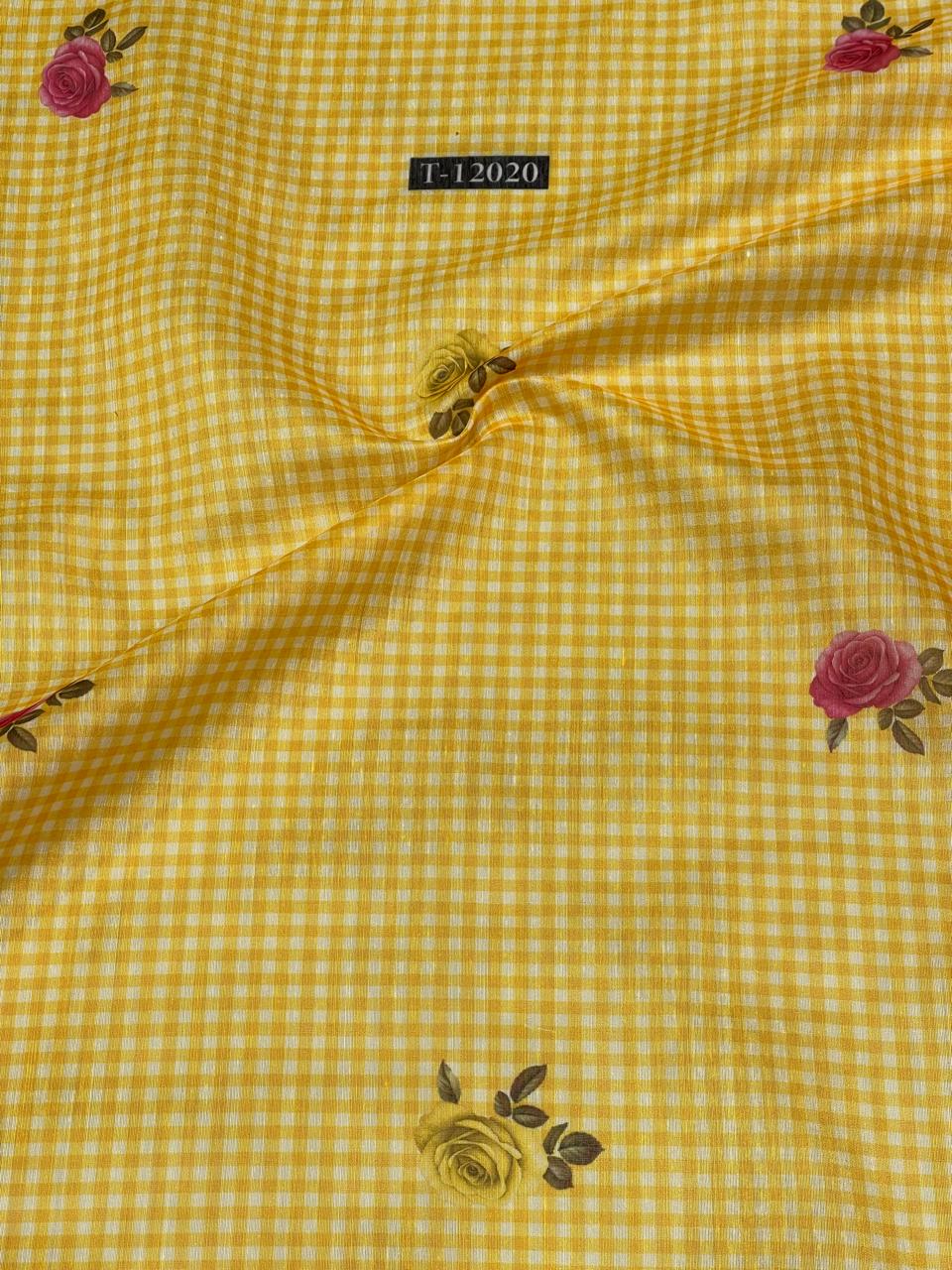 Rose Gingham Print