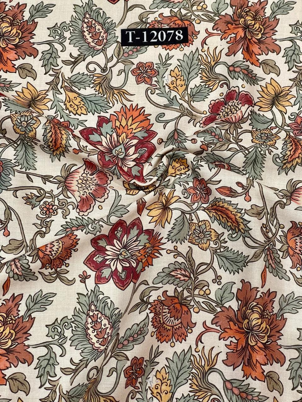 Soft Poly Cotton Floral Digital Prints