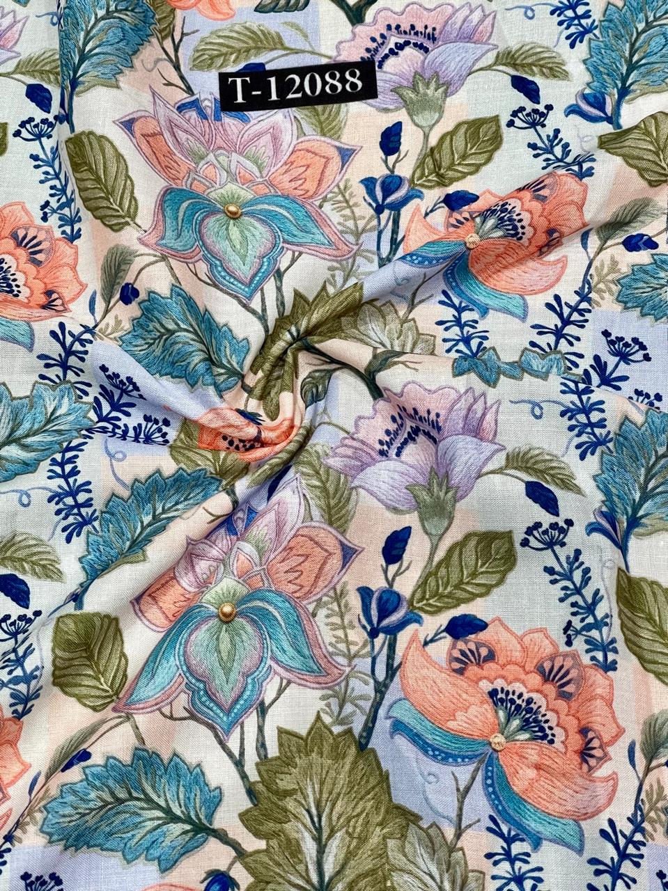 Soft Poly Cotton Floral Digital Prints