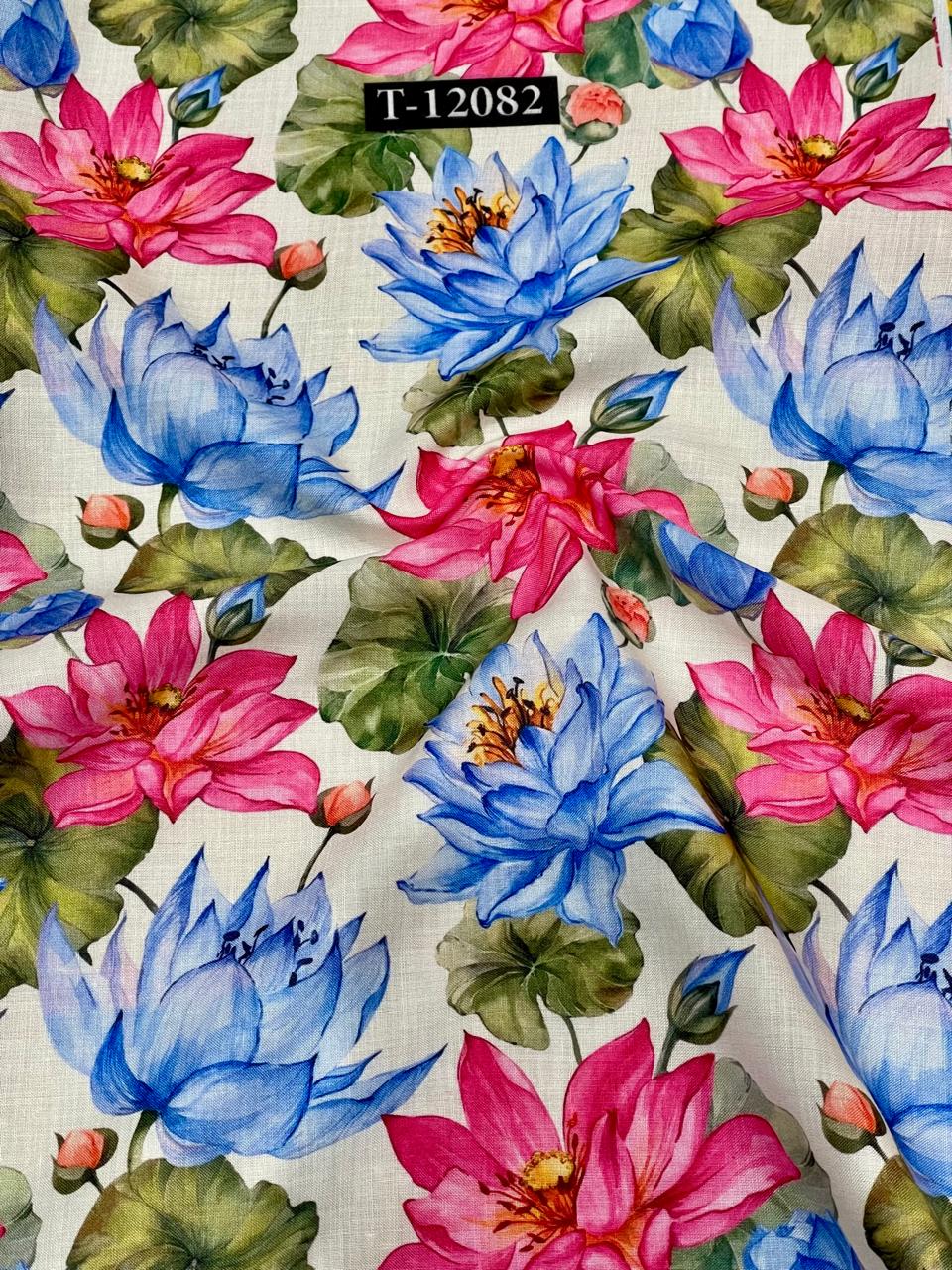 Soft Poly Cotton Floral Digital Prints