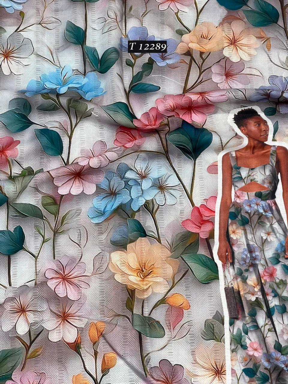 Summer Special Poly Cotton Fabric With Trendy Floral Designs