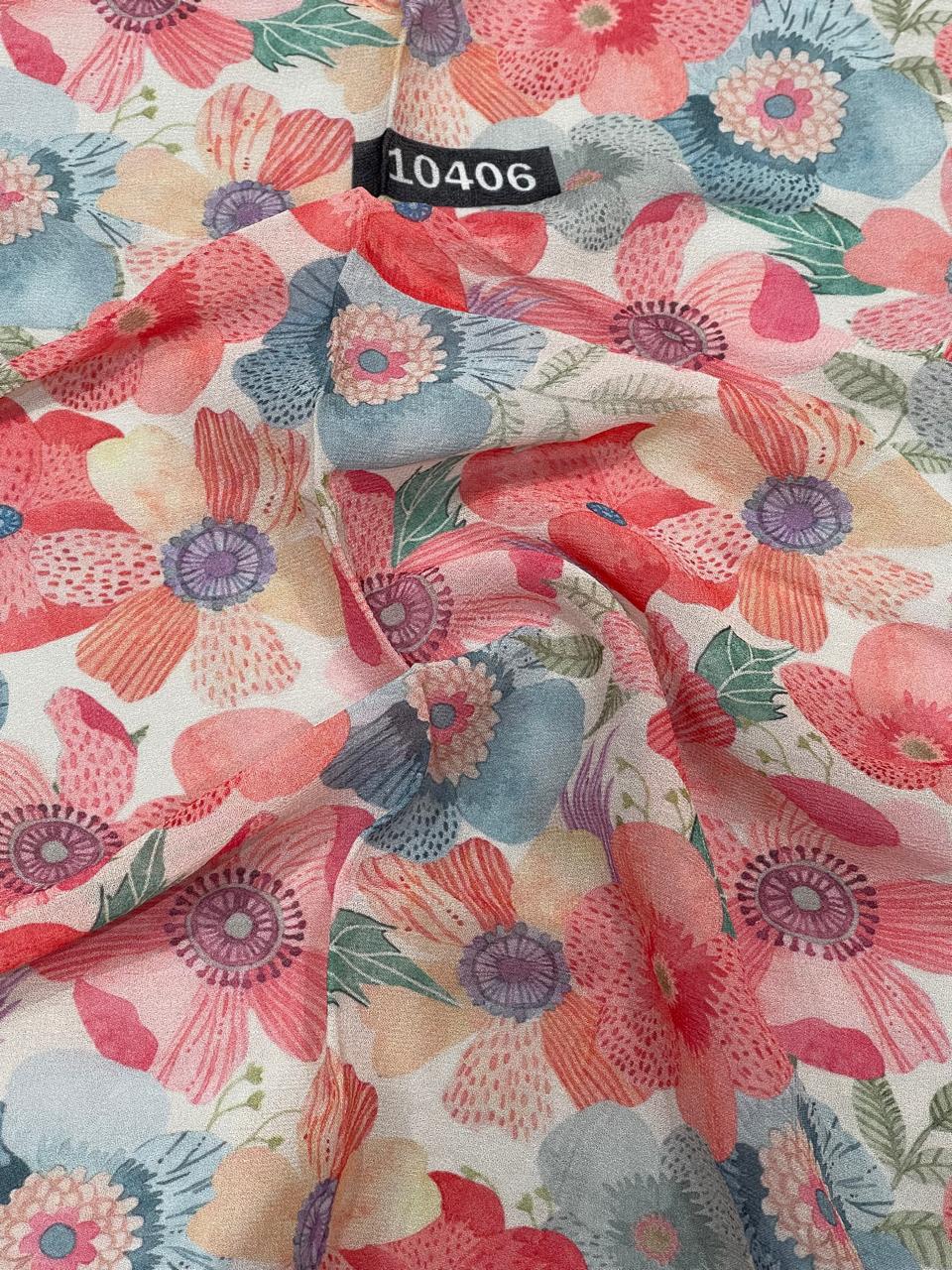 Pure Georgette Floral Digital Prints