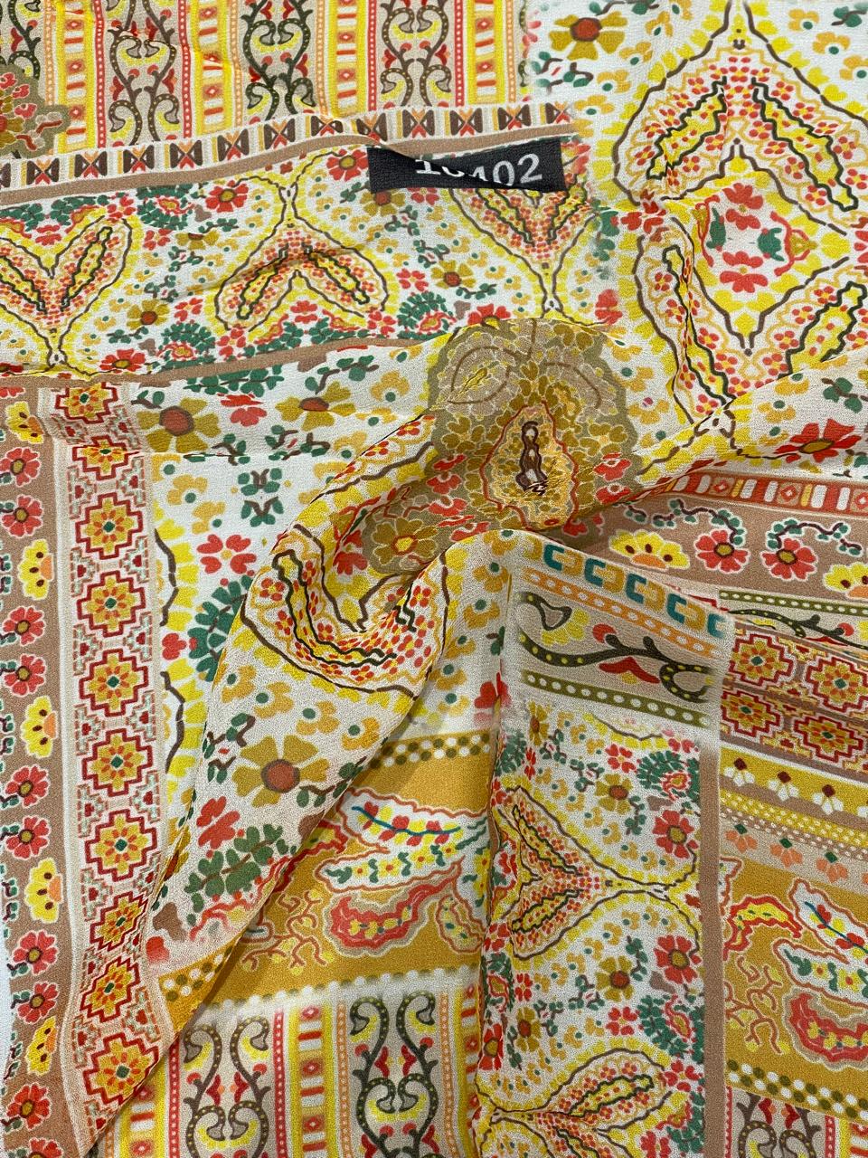 Pure Georgette Floral Digital Prints