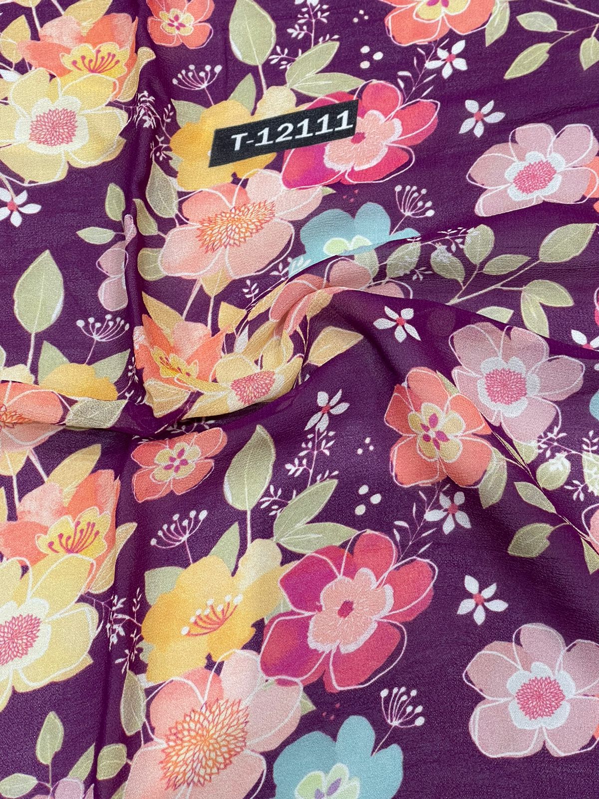 Pure Georgette Floral Digital Prints