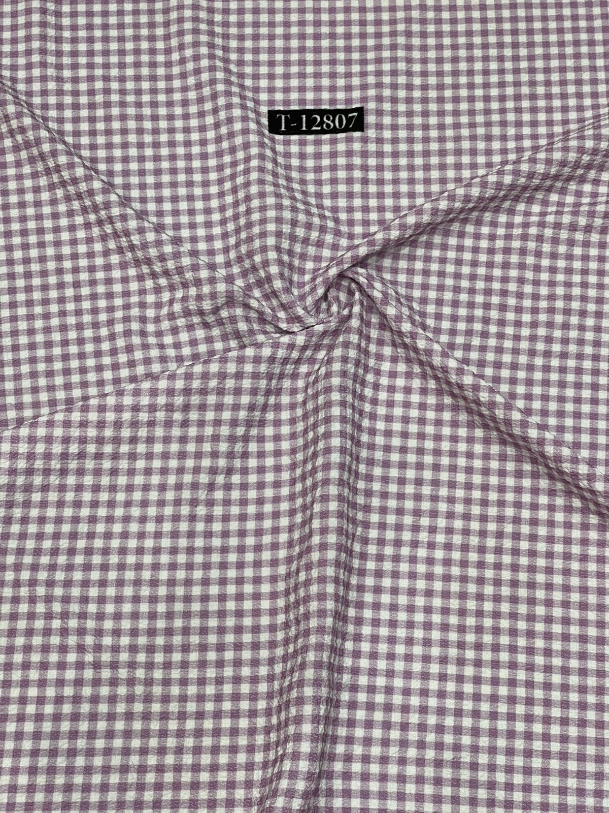 Textured Checks Print On Lyra Fabric