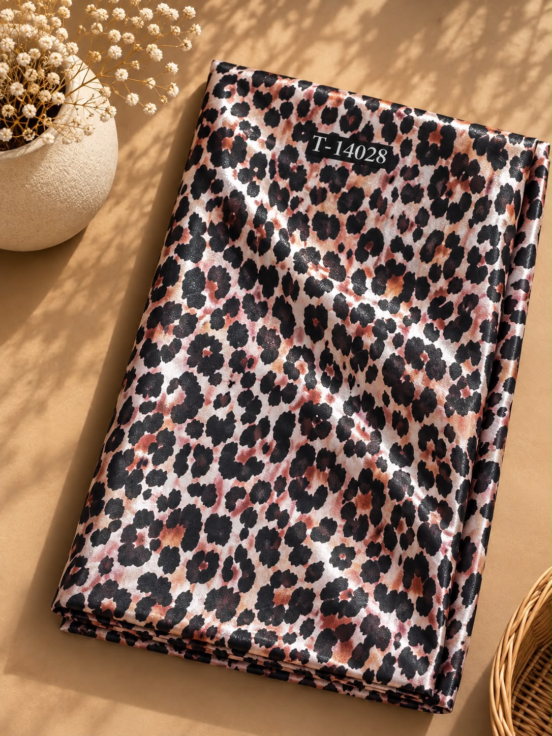 Modern Animal Print On Japan Satin