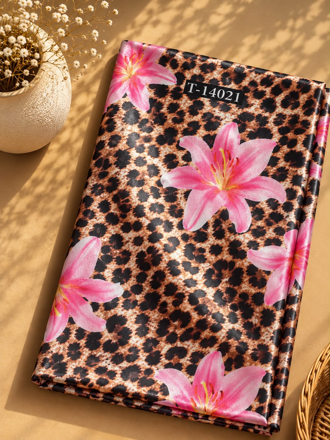 Modern Animal Print On Japan Satin