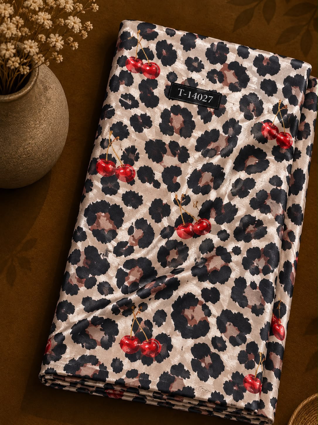 Modern Animal Print On Japan Satin