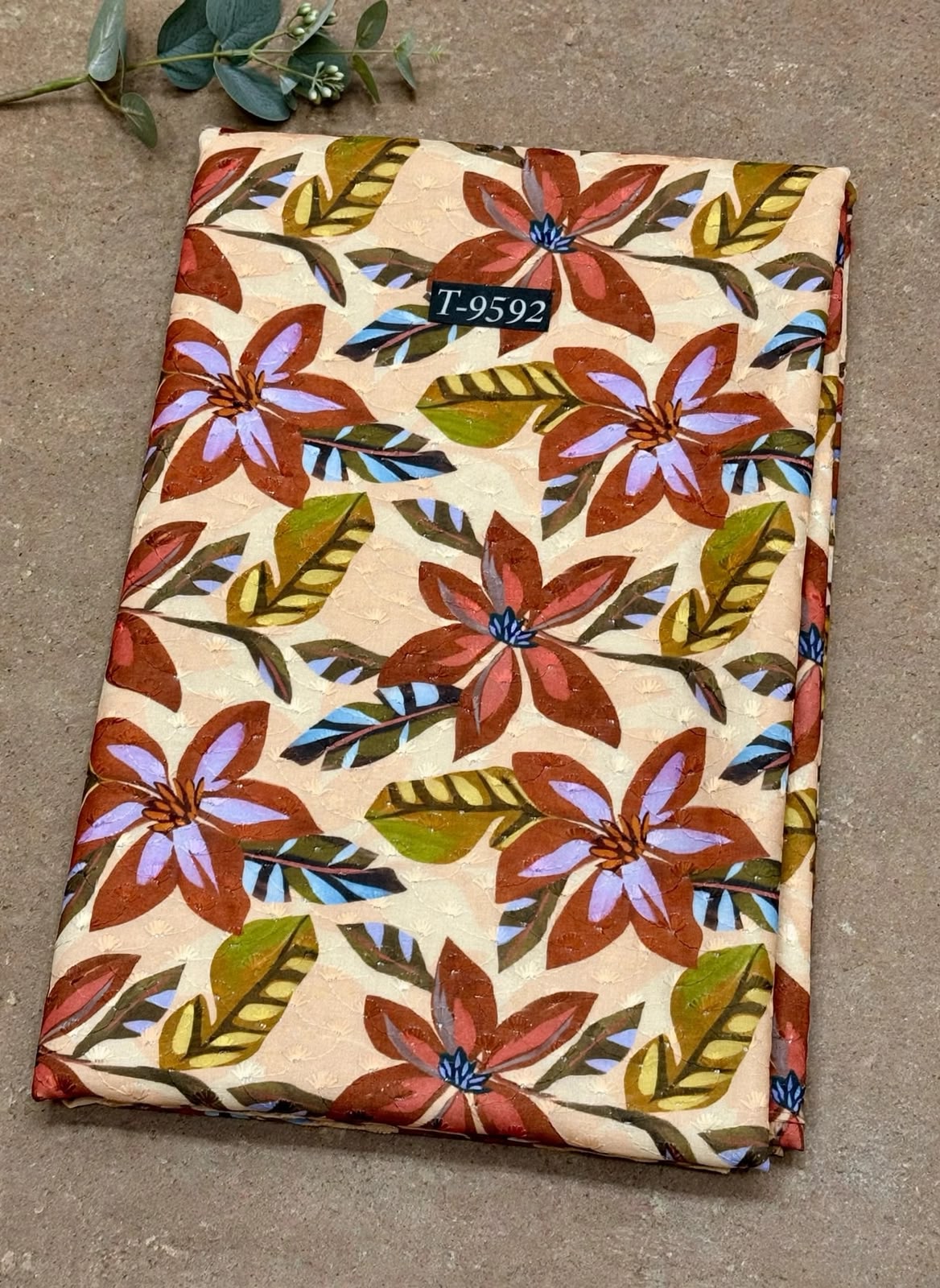 FLORAL HAKOBA WITH EMBROIDERY