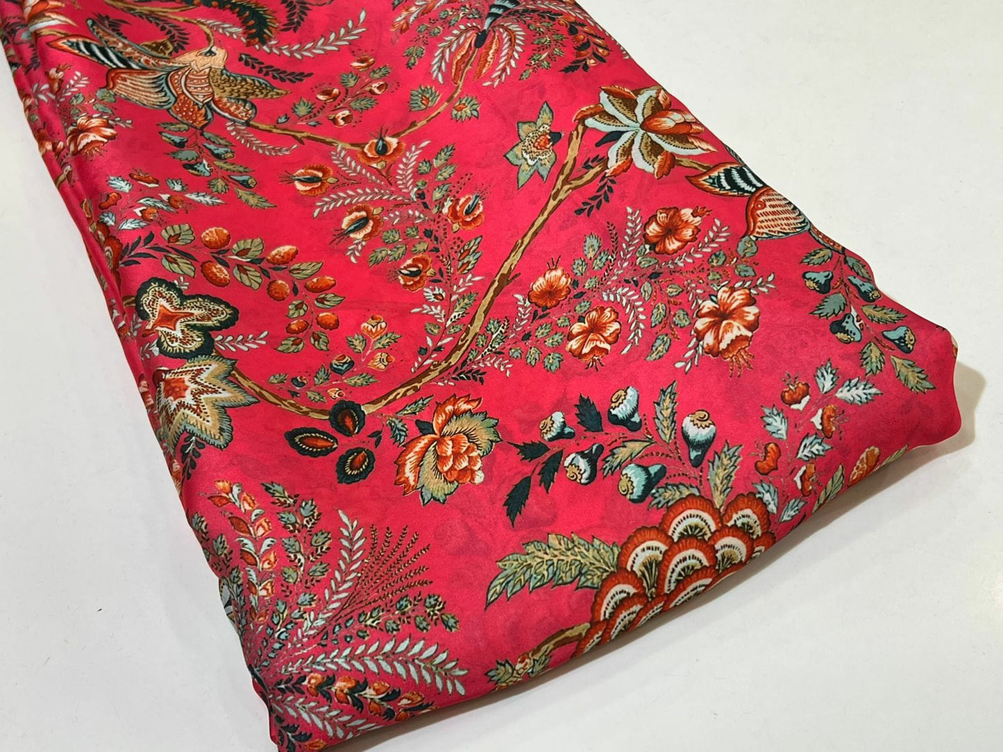 SILKY PRINT ON SATIN GEORGETTE