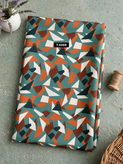 Wholesale T-4068 Geometric Terrazzo Print On Crepe Fabric - CREPE | The Wardrobe Fabrics